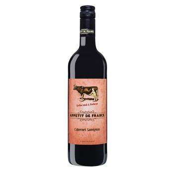 Вино Appetit de France Cabernet Sauvignon червоне сухе 12,5% 0,75л - купити, ціни на NOVUS - фото 1