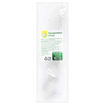 Auchan Premium Transparent Fork 6pcs