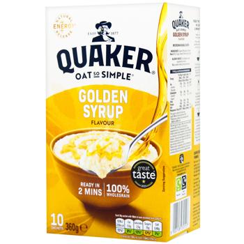 Quaker Golden Syrup Instant Oatmeal 36g x 10pcs