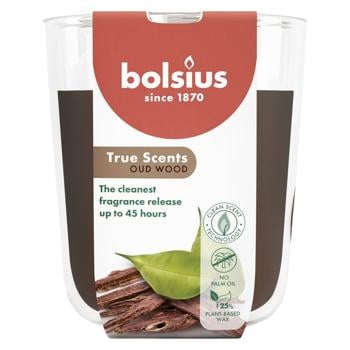 Свіча Bolsius в скл. аром 97/85 True scents агарове дерево 45 год., арт. 101924940370