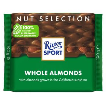 Ritter Sport Milk Chocolate with Whole Almonds 100g - buy, prices for COSMOS - photo 1