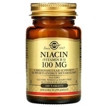 niacin solgar 100pcs USA