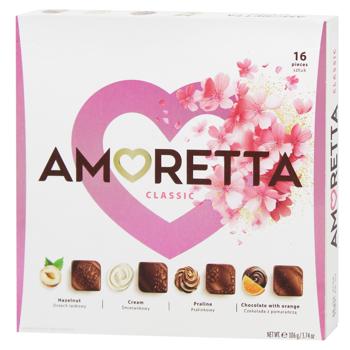 Mieszko Amoretta Classic Hazelnuts, Cream, Chocolate with Orange and Praline Flavored Candies 106g