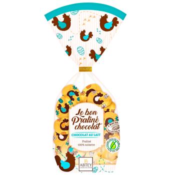 Яйця шоколадні Abtey з молочного шоколаду з начинкою праліне 260г - купити, ціни на WINETIME - фото 1