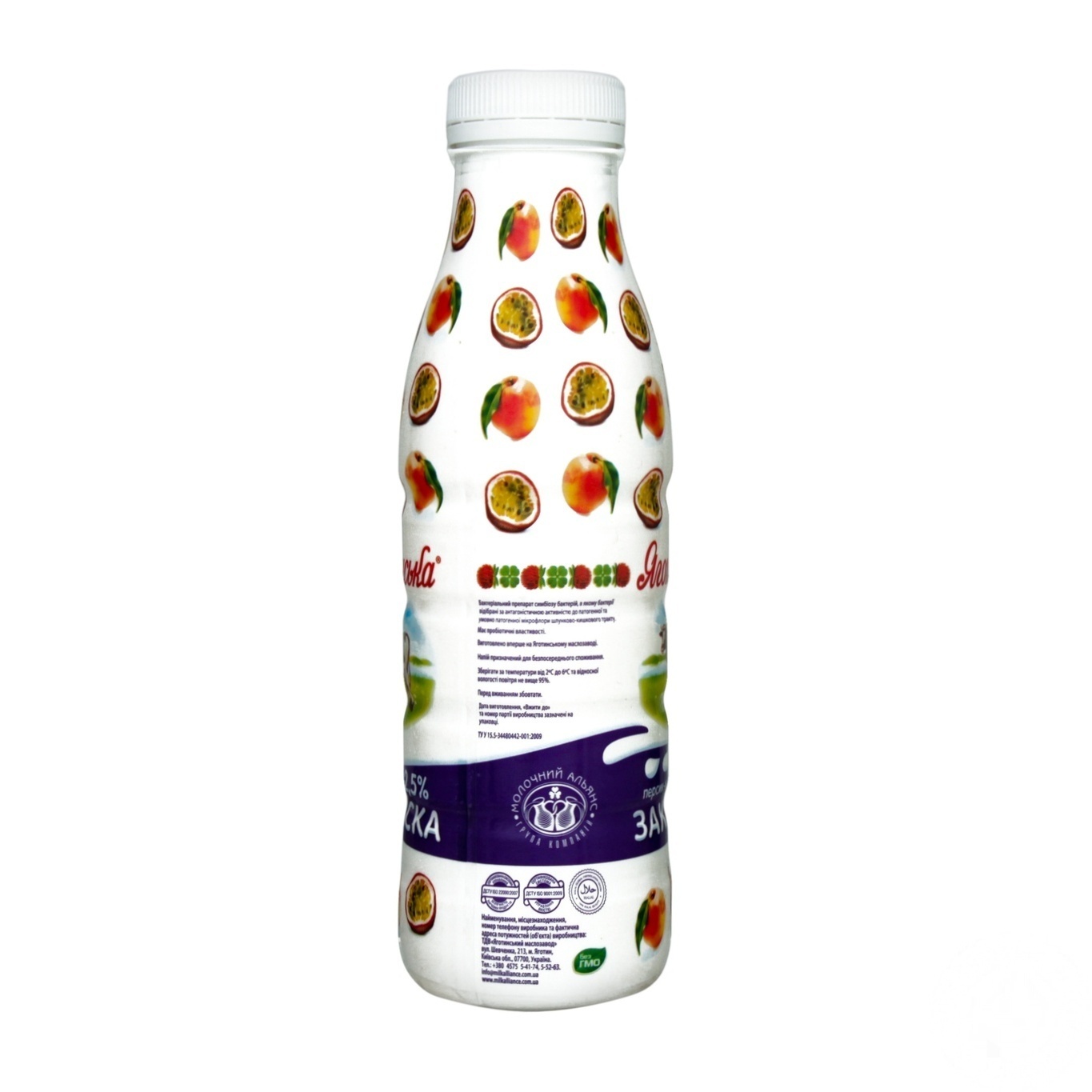 

Закваска Яготинская Персик-маракуйя 2,5% 450г