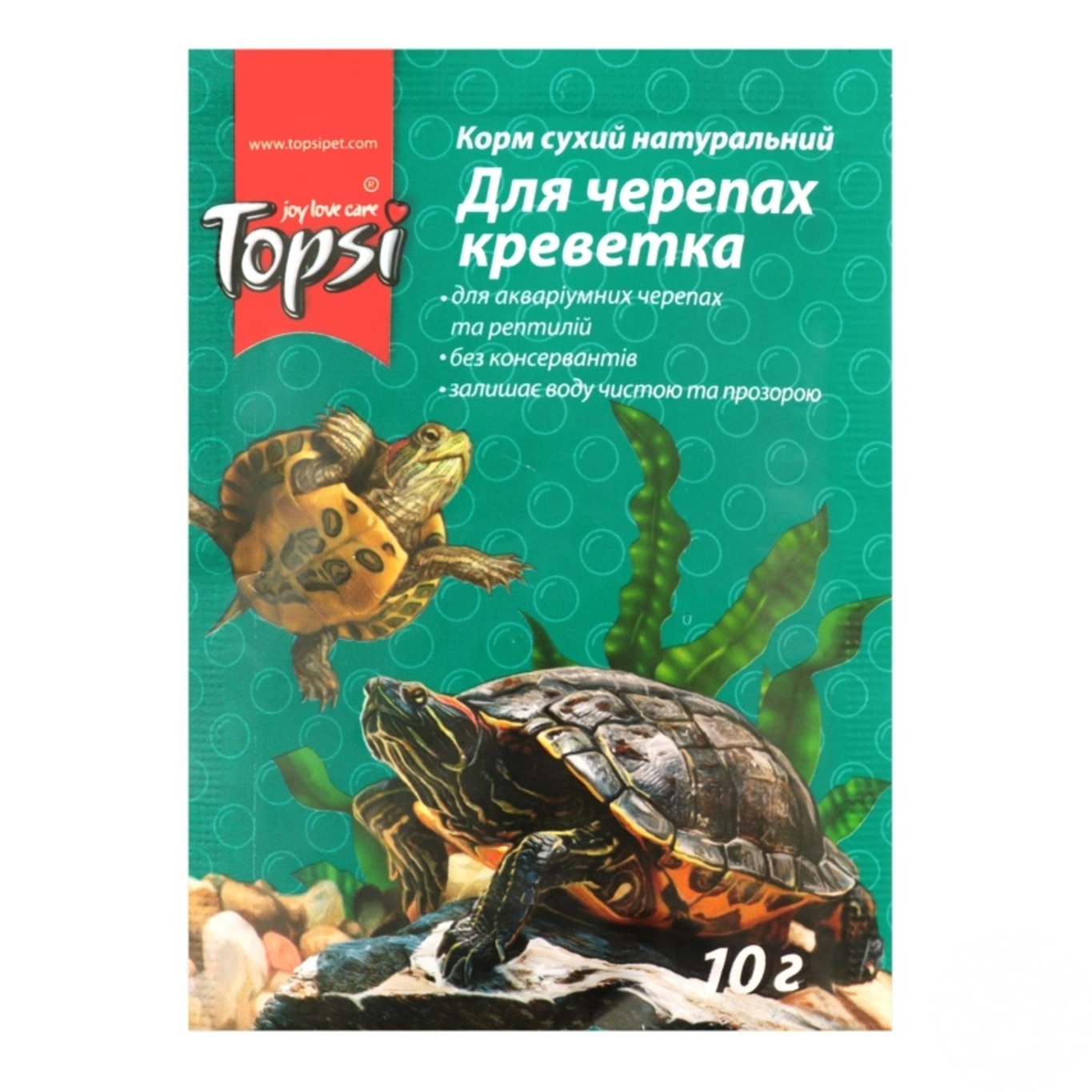 

Корм Topsi Креветка для черепах 10г