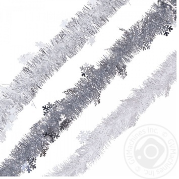 Actuel Snowflakes Tinsel 2m - buy, prices for Auchan - photo 1