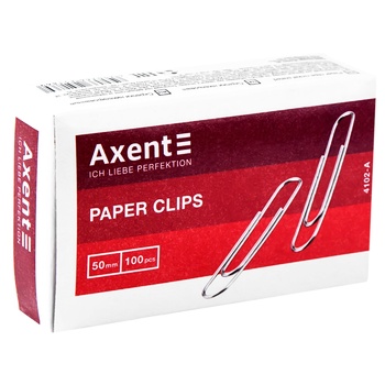 Axent Paper Clips 50mm 100pcs 4102 - buy, prices for MegaMarket - photo 2