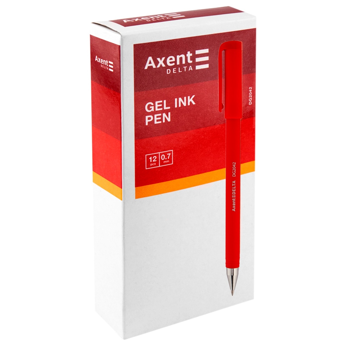 

Ручка Axent гелевая 2шт красная