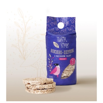 Tasty Style Oat-Pearls Crispbread with Flax Seeds 100g - buy, prices for NOVUS - photo 3