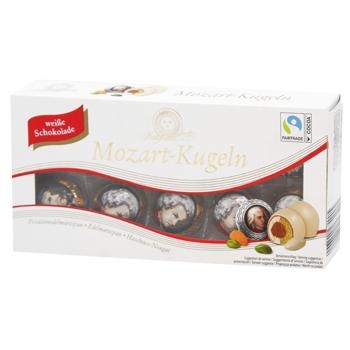 Цукерки Henry Lambertz Mozart-Kugeln в білому шоколаді 200г - купити, ціни на Чудо Маркет - фото 1