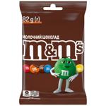 Драже M&M's молочный шоколад 82г