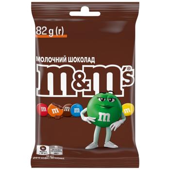 Драже M&M's молочный шоколад 82г - купить, цены на КОСМОС - фото 1