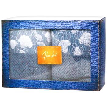 Homeline Blue Towel Set in Box 50x90cm and 70x130cm - buy, prices for - photo 3