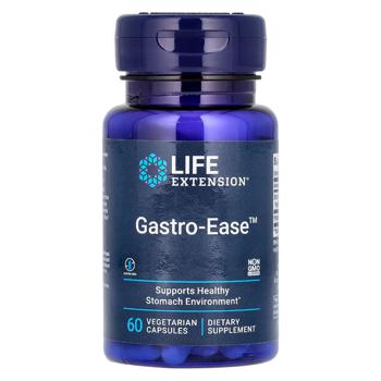 Life Extension Gastro-Ease Supports Healthy Stomach Environment 60 capsules