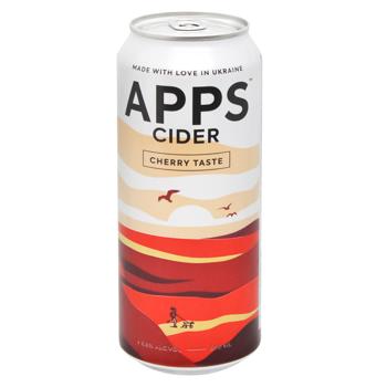 Сидр Apps Вишня 5,5% 0,5л - купити, ціни на MasterZoo - фото 1