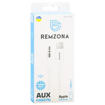 Кабель AUX Remzona з Lightning конектором CJL1-01WT - купити, ціни на ULTRAMARKET - фото 2