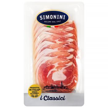 Ветчина Simonini Панчетта нарезка 80г - купить, цены на Grono - фото 1