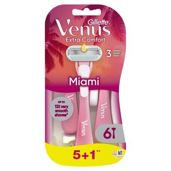 Venus Smooth Miami Disposable Razor 6pcs - buy, prices for Auchan - photo 1