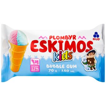 Rud Eskimos Kids Bubble Gum Plombir Ice Cream 70g - buy, prices for - photo 2