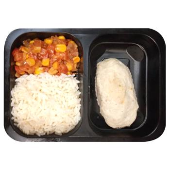 Steamed Chicken Cutlet with Rice and Salsa 250g - buy, prices for Chudo Market - photo 1