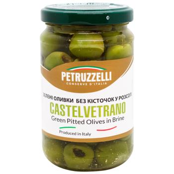 Petruzzelli Castelvetrano Pitted Green Olives in Brine 314ml - buy, prices for WINETIME - photo 1