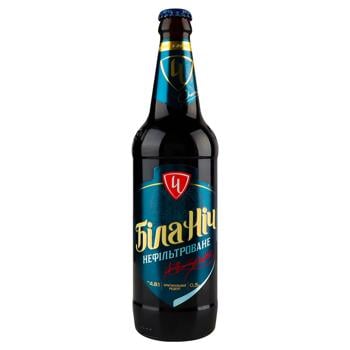 Chernigivske White Night Unfiltered Dark Beer 5% 0.5l - buy, prices for METRO - photo 1