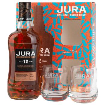 Isle of Jura 12yo Whiskey 40% 0.7l + 2 glasses - buy, prices for Epicentr FOOD - photo 2