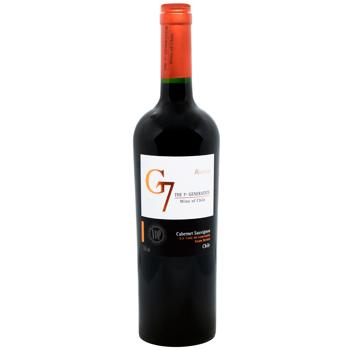 Вино G7 Reserva Cabernet Sauvignon красное сухое 14,5% 0,75л - купить, цены на WINETIME - фото 1