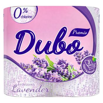 Dyvo Premio Toscana Lavender 3-ply Toilet Paper 4pcs - buy, prices for - photo 1