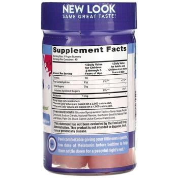 Мелатонін для сну, Sleep Melatonin, Just 4 Kids, Nature's Truth, для дітей, смак вишні, 40 веганських жувальних цукерок - купить, цены на Biotus - фото 2