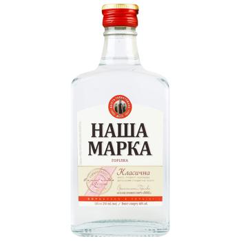 Горілка Наша Марка Класична 40% 250мл - купити, ціни на КОСМОС - фото 1
