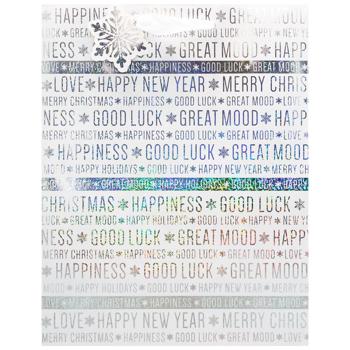 New Year Gift Bag 26x32x12cm - buy, prices for Auchan - photo 2