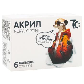 7C Acrylic Paints 10ml*6 Colours - buy, prices for - photo 3