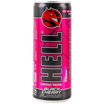 Hell Black Cherry Energy Drink 250ml - buy, prices for COSMOS - photo 1