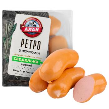 Сардельки Алан Ретро со сливками высший сорт - купить, цены на КОСМОС - фото 1