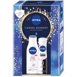 Набір подарунковий Nivea Caring Moment Лосьйон для тіла Repair&Care 250мл + Дезодорант аерозольний Nivea Black&White Invisible 150мл