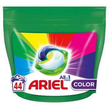 Ariel Pods All-in-1 Color Washing Capsules 44pcs - buy, prices for Ideal - photo 1