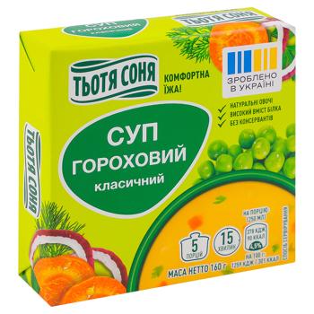 Суп гороховый Тётя Соня Классический 160г - купить, цены на ЕКО Маркет - фото 3
