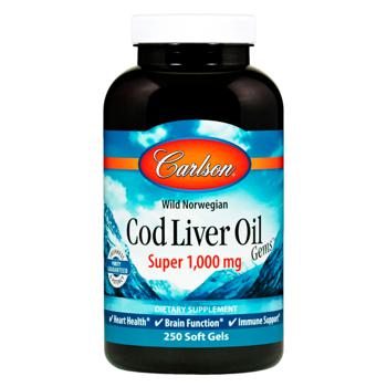 Omega-3 fish oil Carlson 250pcs Usa - buy, prices for Biotus - photo 1