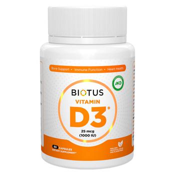 Biotus Vitamin D3 1000 IU 120 capsules - buy, prices for Biotus - photo 1