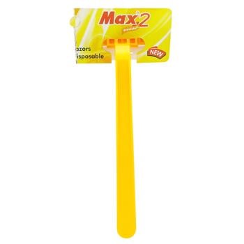 Бритва Max 2 одноразова чоловіча 1шт - купити, ціни на КОСМОС - фото 1
