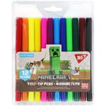 Yes Minecraft Felt-Tip Pens 12 Colors