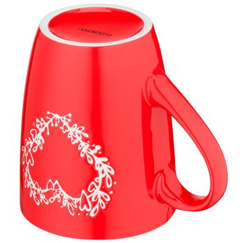 Ardesto Heart AR3467R Ceramic Cup 320ml Ardesto Heart AR3467R Ceramic Cup 320ml - buy, prices for - photo 3