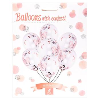 Надувні кульки з конфетті 8шт 491020900 - купити, ціни на Таврія В - фото 1