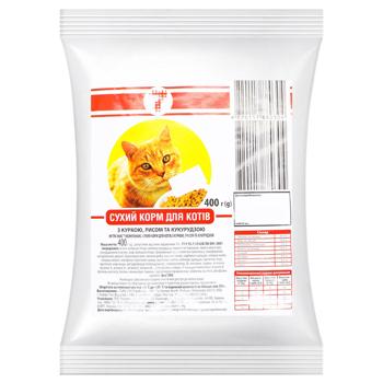 7 Dry Food with Chicken, Rice and Corn for Cats 400g - buy, prices for Tavria V - photo 1