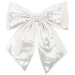 BonaDi Decorative Bow 22cm Silver