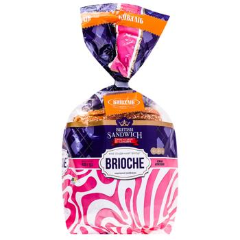 Хлеб сэндвичный Киевхлеб Британский сэндвич Бриошь нарезанный 400г - купить, цены на ЕКО Маркет - фото 1