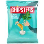 Чипсы Flint Chipster's картофельные со вкусом сметаны с зеленью 70г