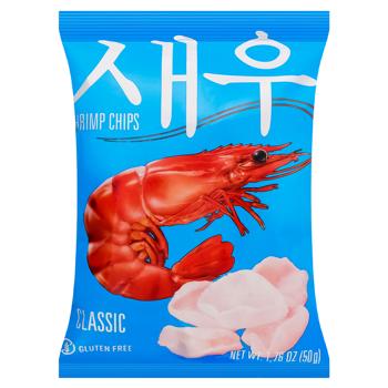 Чипси креветочні Shrips Класичні 50г - купити, ціни на NOVUS - фото 1